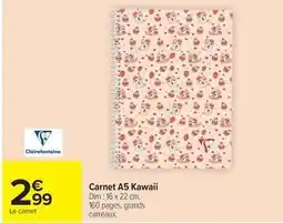 Carrefour Drive Clairefontaine - carnet a5 kawaii offre
