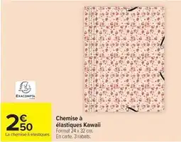 Carrefour Drive EXACOMPTA Chemise à élastiques Kawaii offre