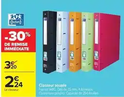 Carrefour Drive OXFORD classeur souple offre