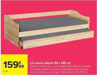 Lit léonie naturel