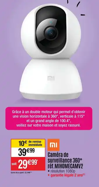 Caméra de surveillance 360° réf. MIH0MECAMV2
