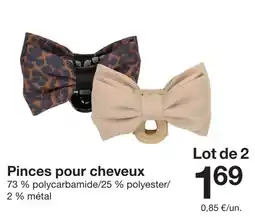 Zeeman Pinces pour cheveux offre