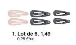 Zeeman Lot de 6 offre