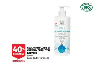Auchan Direct Gel Lavant Corps Et Cheveux Charlotte Baby Bio offre