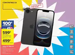 Carrefour Drive iphone 16° 128go noir offre