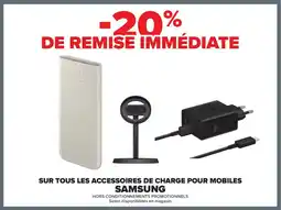 Carrefour Drive SAMSUNG Sur tous les accessoires de charge pour mobiles offre
