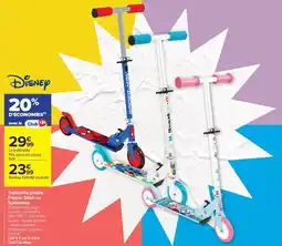 Carrefour Drive Trottinette pliable Frozen, Stitch ou Spiderman offre