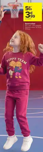 Carrefour Drive Sweat enfant offre