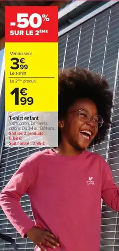 Carrefour Drive T-shirt enfant offre