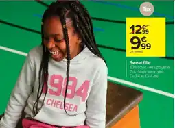 Carrefour Drive Sweat fille offre