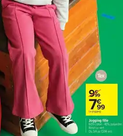 Carrefour Drive Jogging fille offre