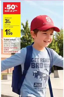 Carrefour Drive T-shirt enfant offre