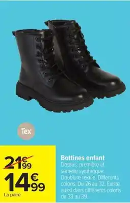 Carrefour Drive Bottines enfant offre