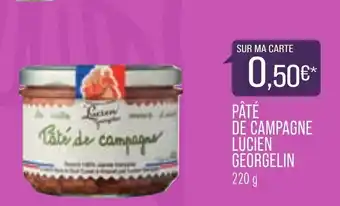 Match Pâté de campagne lucien georgelin offre
