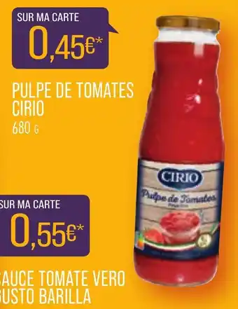 Match Pulpe de tomates cirio offre