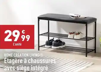 ALDI Étagère à chaussures avec siege intégré offre