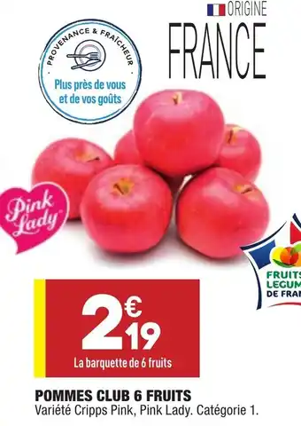 ALDI Pommes club 6 fruits offre