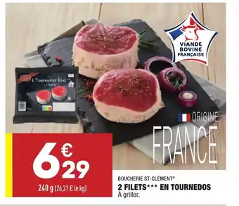 2 Filets en tournedos