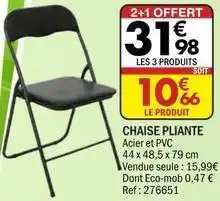 La Foir'Fouille Chaise pliante offre