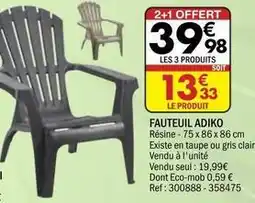 La Foir'Fouille Fauteuil adiko offre