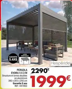 La Foir'Fouille Pergola evora 4 x 3 m offre