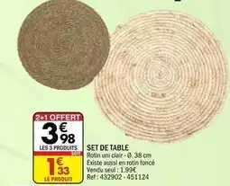 La Foir'Fouille Set de table offre