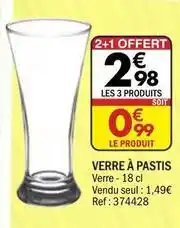 La Foir'Fouille Verre à pastis offre