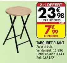 La Foir'Fouille Tabouret pliant offre