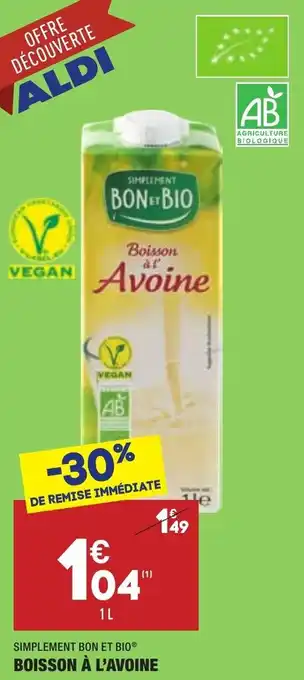 Boisson à l'avoine