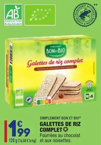 ALDI Galettes de riz complet offre