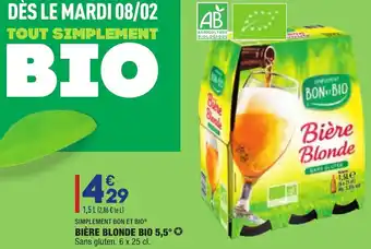 ALDI Bière blonde bio offre