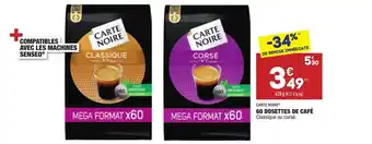 ALDI 60 dosettes de café offre