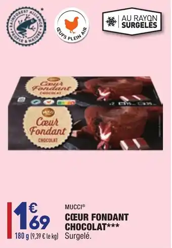 ALDI Cœur fondant chocolat offre