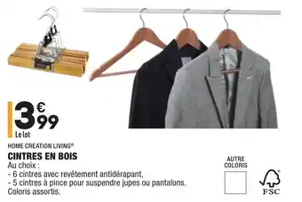 ALDI Cintres en bois offre