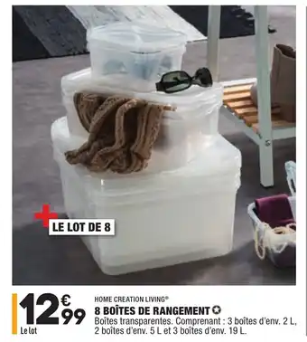 ALDI 8 Boîtes de rangement offre
