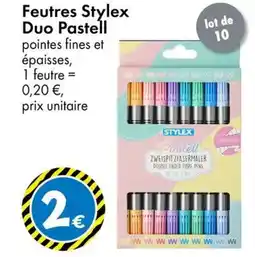TEDi Feutres Stylex Duo Pastell offre