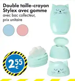 TEDi STYLES Double taille-crayon avec gomme offre