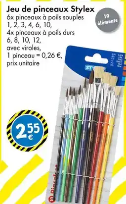 TEDi STYLEX Jeu de pinceaux offre