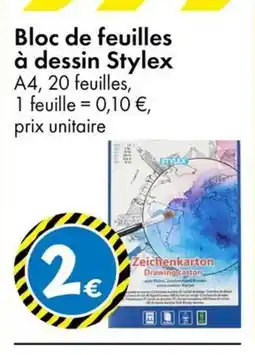 TEDi STYLEX Bloc de feuilles à dessin offre