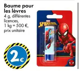 TEDi Baume pour les lèvres offre