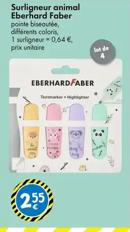 TEDi Surligneur animal Eberhard Faber offre