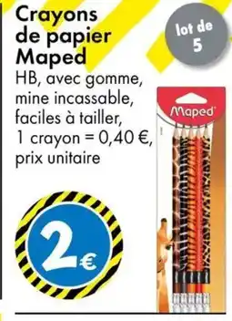 TEDi MAPED Crayons de papier offre