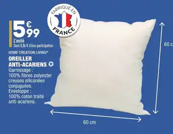ALDI Oreiller anti-acariens offre