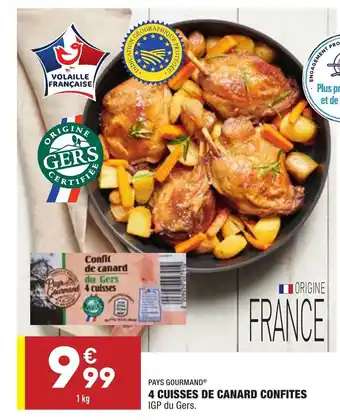 ALDI 4 Cuisses de canard confites offre