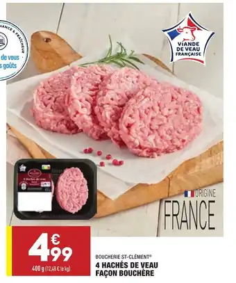 ALDI 4 Hachés de veau façon bouchère offre