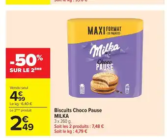 MILKA Biscuits Choco Pause