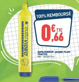 Bureau Vallée Surligneur jaune fluo tratto offre