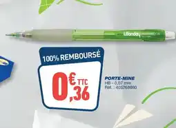 Bureau Vallée Porte-mine offre
