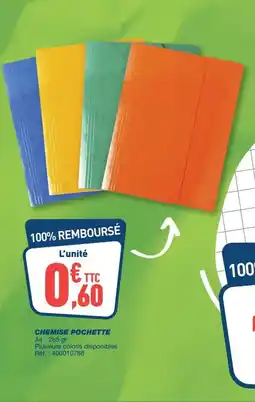 Bureau Vallée Chemise pochette offre