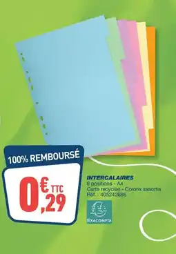 Bureau Vallée Intercalaires offre